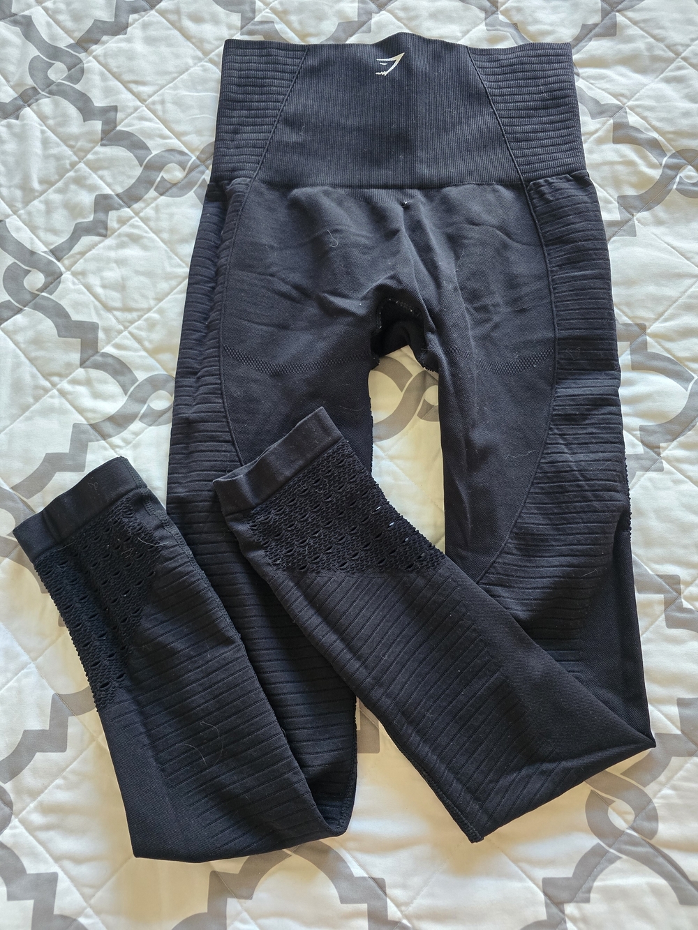 Gymshark Womens Black High-Waist Seamless Leggings